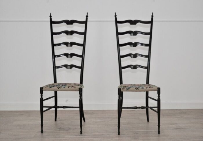 italian model chiavari dining chairs 1960s set of 2 1