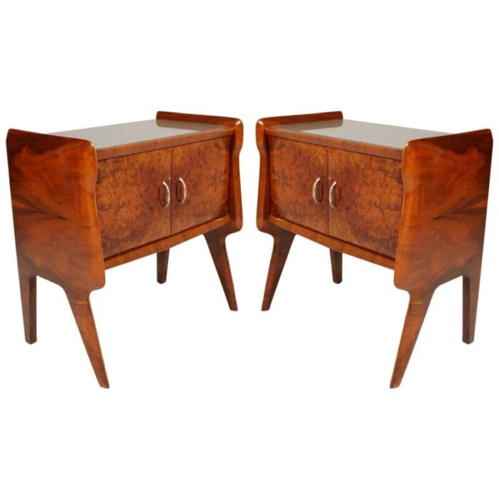 italian nightstands by vittorio dassi 1940s set of 2 2