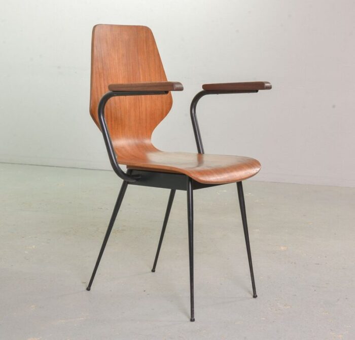 italian plywood side chairs by carlo ratti for legni curvati 1950s set of 2 1