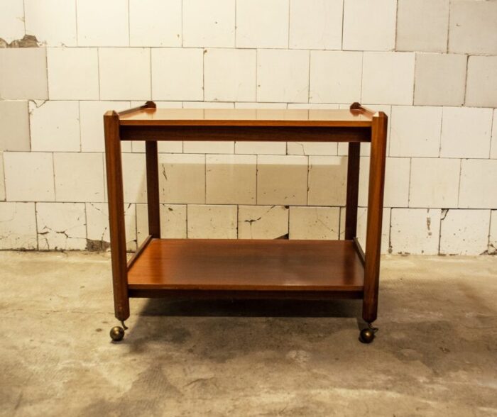 italian teak trolley 1950s 1