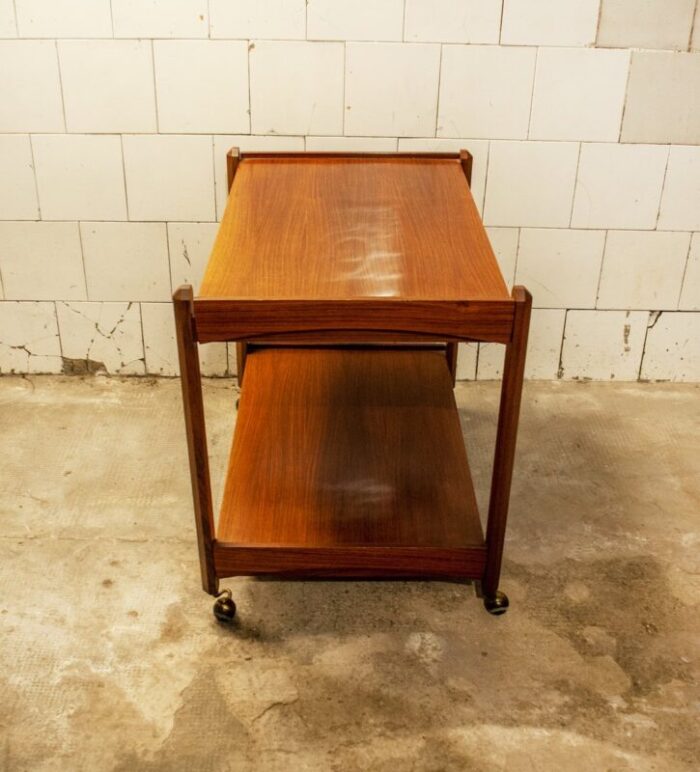 italian teak trolley 1950s 3