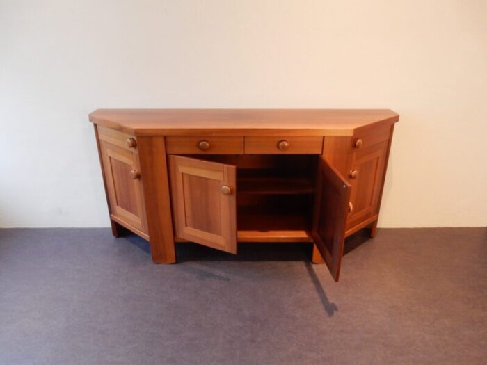 italian walnut sideboard by silvio coppola for bernini 1960s 2