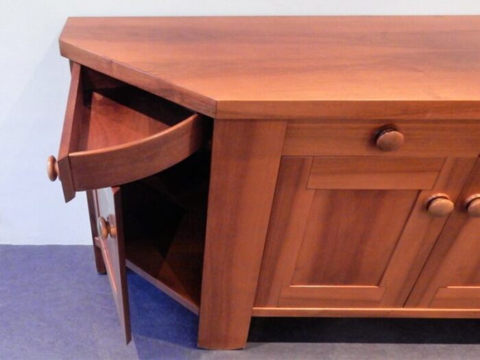 italian walnut sideboard by silvio coppola for bernini 1960s 4