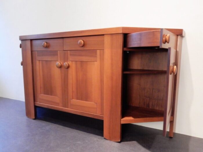 italian walnut sideboard by silvio coppola for bernini 1960s 5