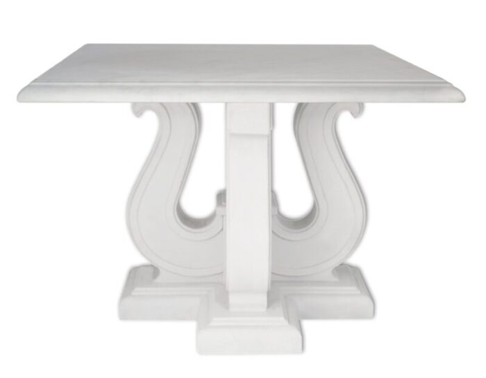 italian white marble lacquered wood coffee table by cupioli 1