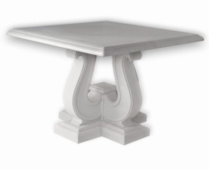 italian white marble lacquered wood coffee table by cupioli 2