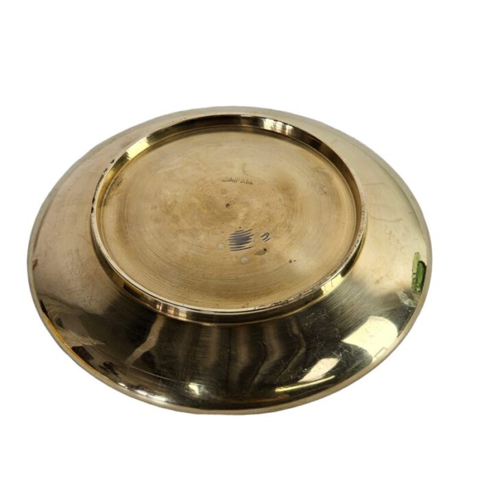 japanese brass nesting round dish set of 3 0168