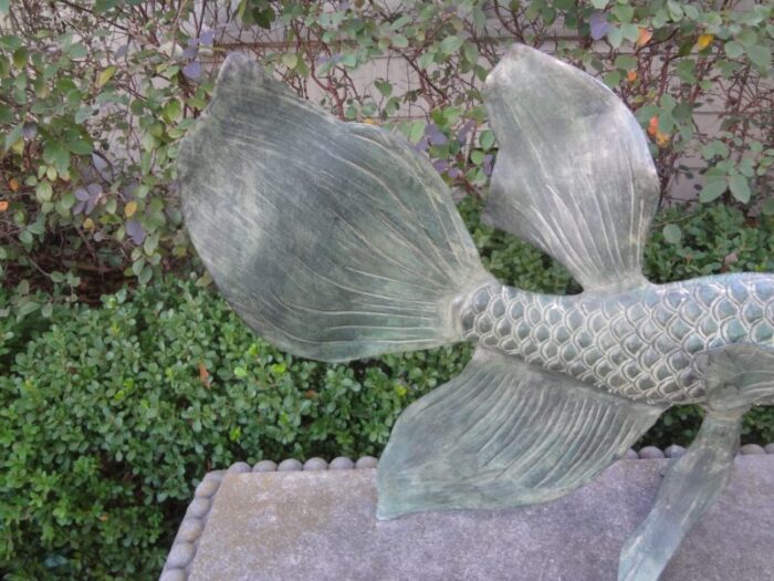 japanese bronze koi fish sculpture 6687