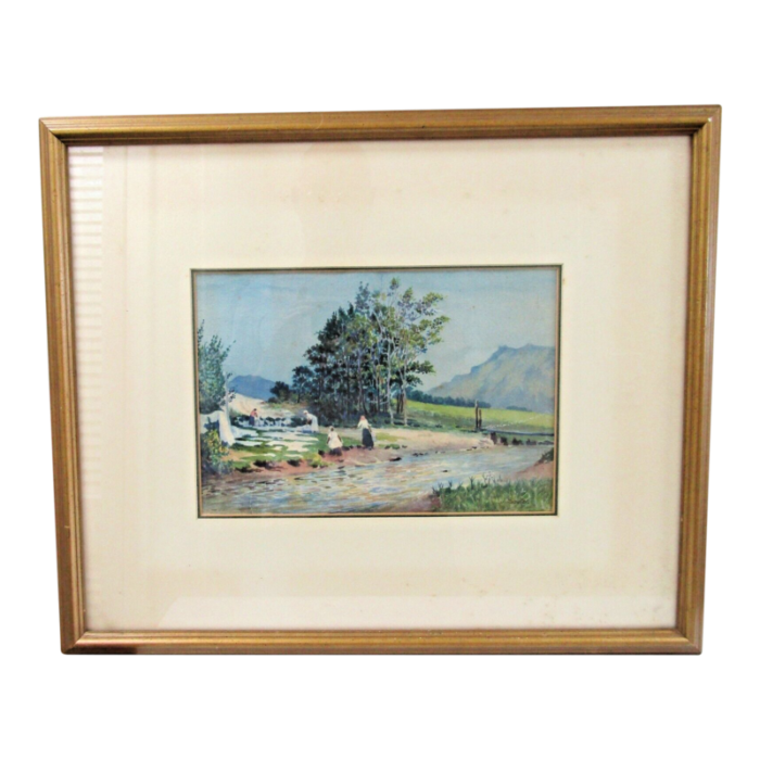 john bulloch souter 1890 1972 original watercolor provincial landscape painting 9264