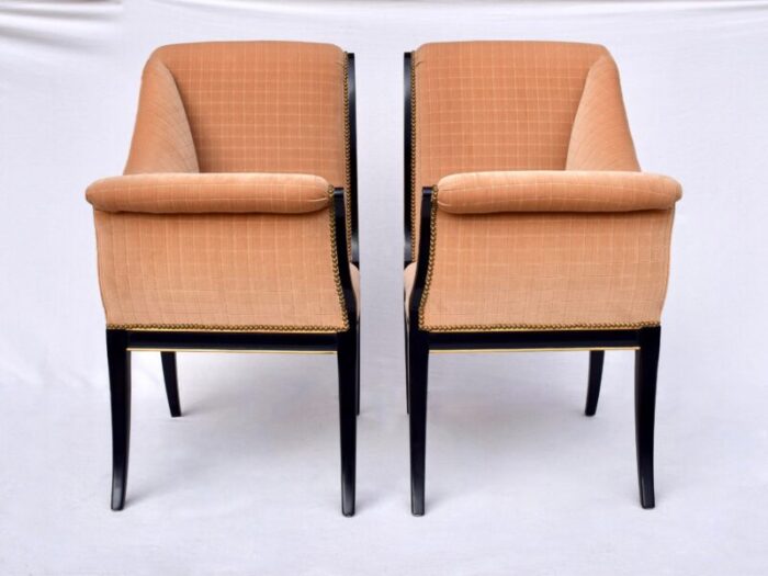 karges furniture parler deux right and left regency chairs 7956