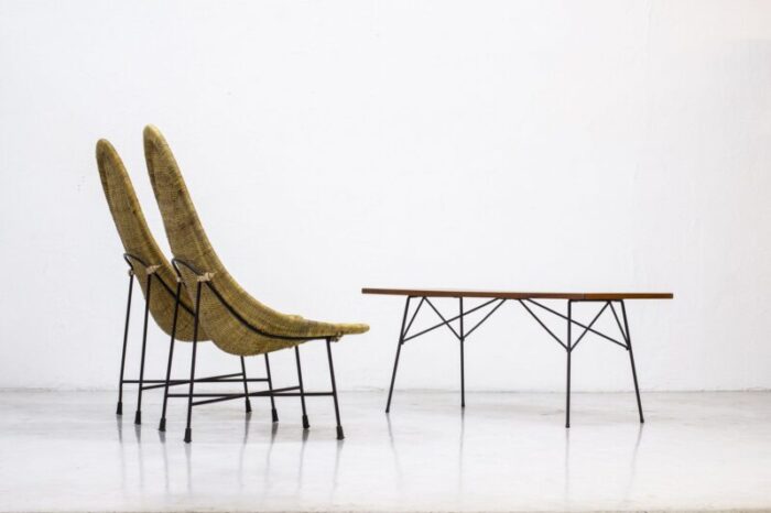 kraal chairs by kertsin hoerlin holmqvist for nordiska kompaniet 1950s set of 2 17