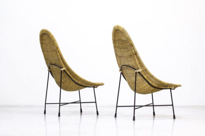 kraal chairs by kertsin hoerlin holmqvist for nordiska kompaniet 1950s set of 2 5