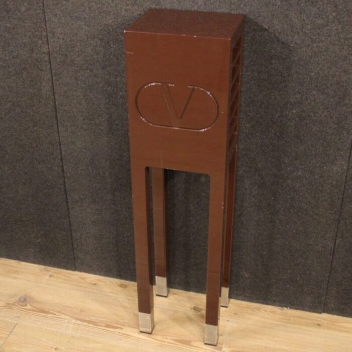 lacquered wood side table 1980s 7