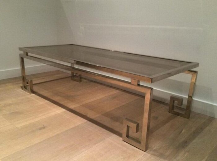 large chrome coffee table 1970s 6