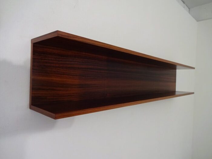 large mid century danish rosewood shelf 1960s 1