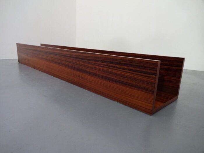 large mid century danish rosewood shelf 1960s 11