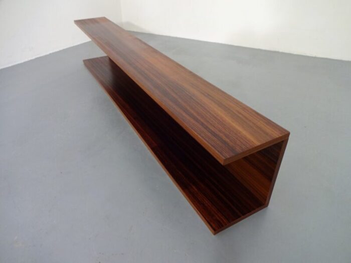 large mid century danish rosewood shelf 1960s 17