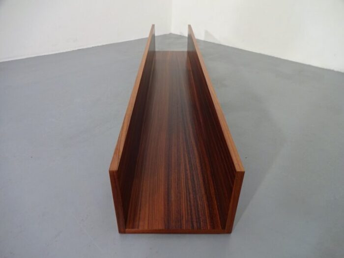 large mid century danish rosewood shelf 1960s 18