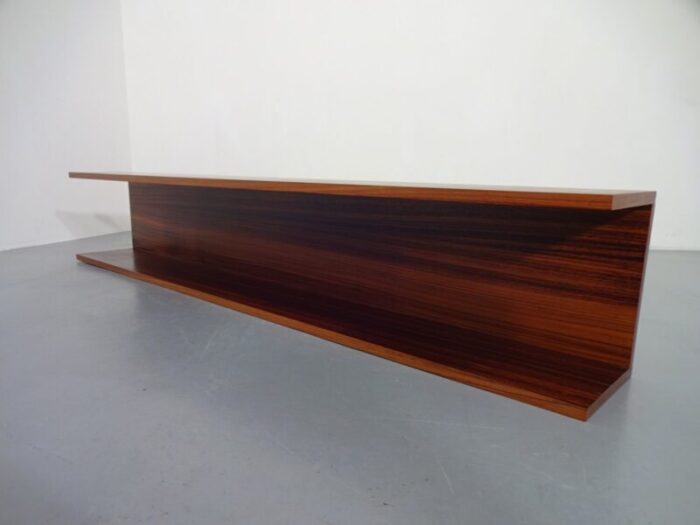 large mid century danish rosewood shelf 1960s 19