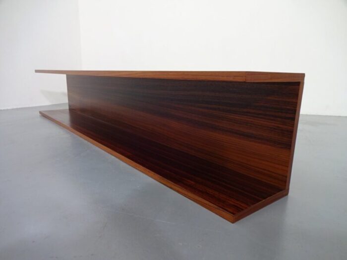 large mid century danish rosewood shelf 1960s 20