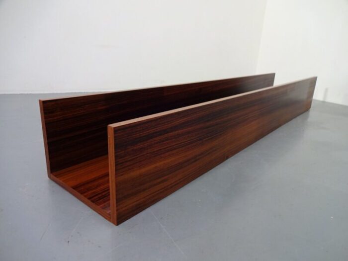 large mid century danish rosewood shelf 1960s 21