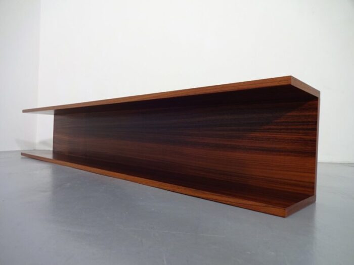 large mid century danish rosewood shelf 1960s 23