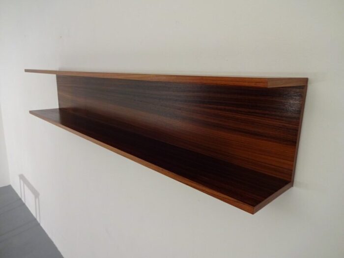 large mid century danish rosewood shelf 1960s 5