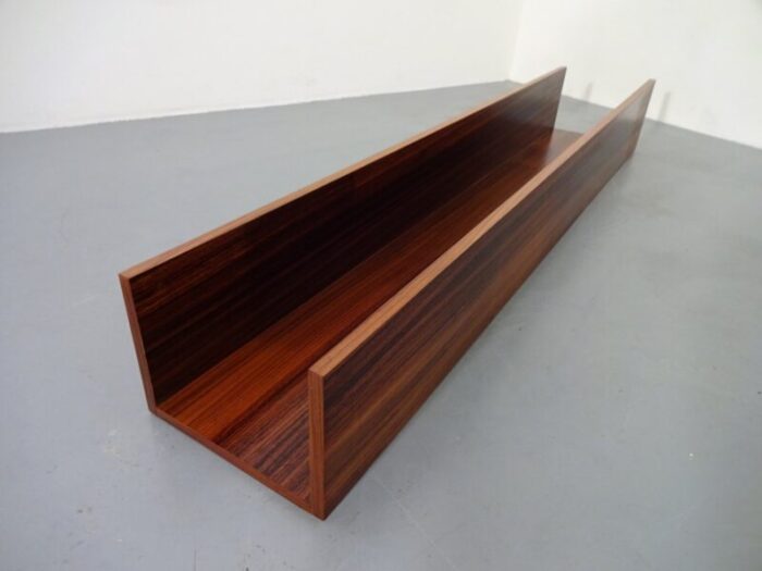 large mid century danish rosewood shelf 1960s 8