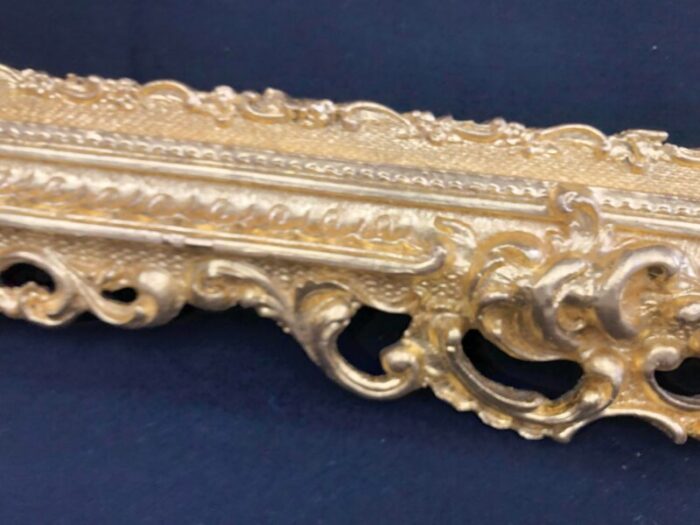 late 19th century antique gesso on carved wood gilt rococo frame large 6885