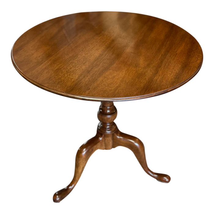 late 20th century hickory chair co tilt top table 2434