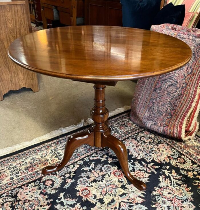 late 20th century hickory chair co tilt top table 5931