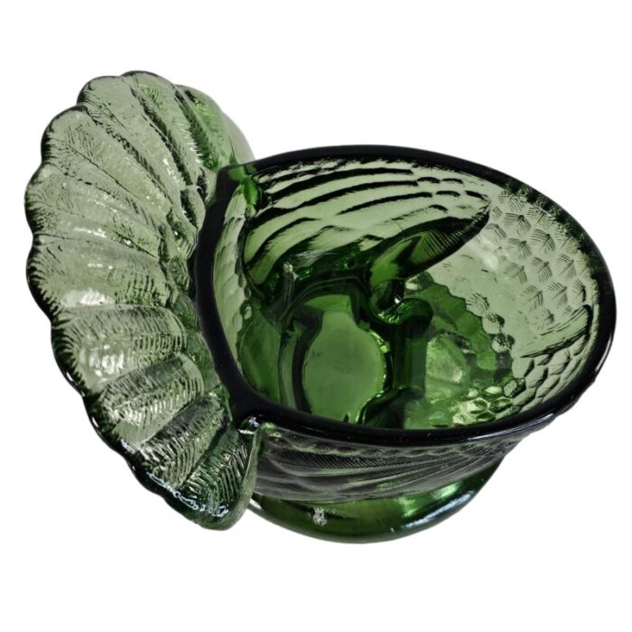 le smith turkey covered candy glass dish 6659