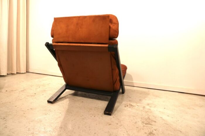 leather lounge chair by ueli berger for de sede 1970s 3