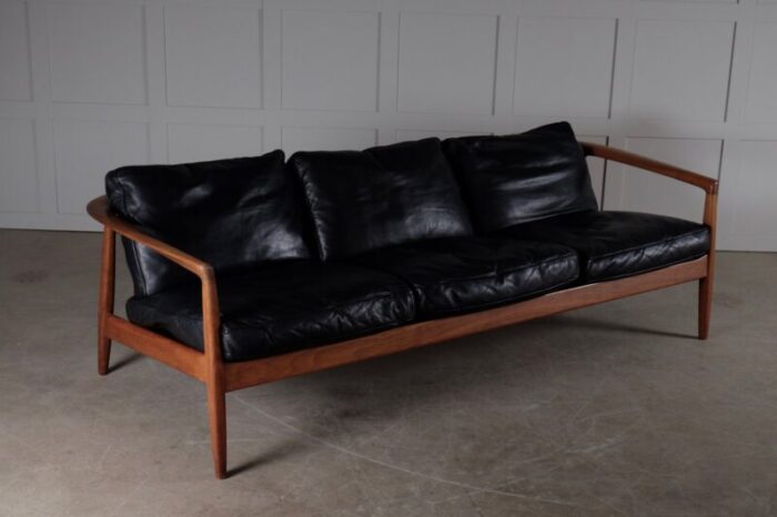 leather sofa by folke ohlsson for bodafors 1960s 10