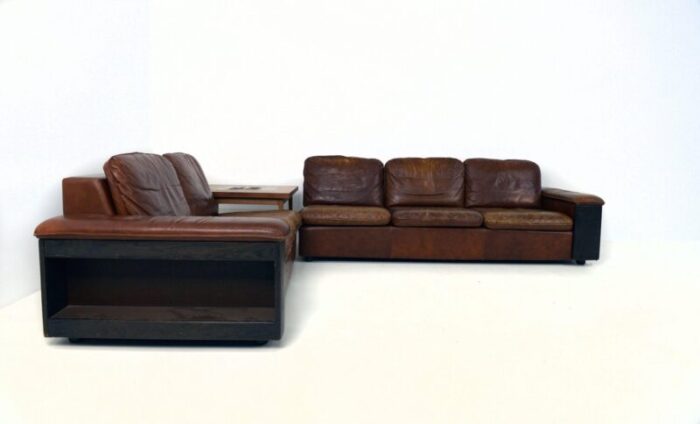 leather sofas 1960s set of 2 5