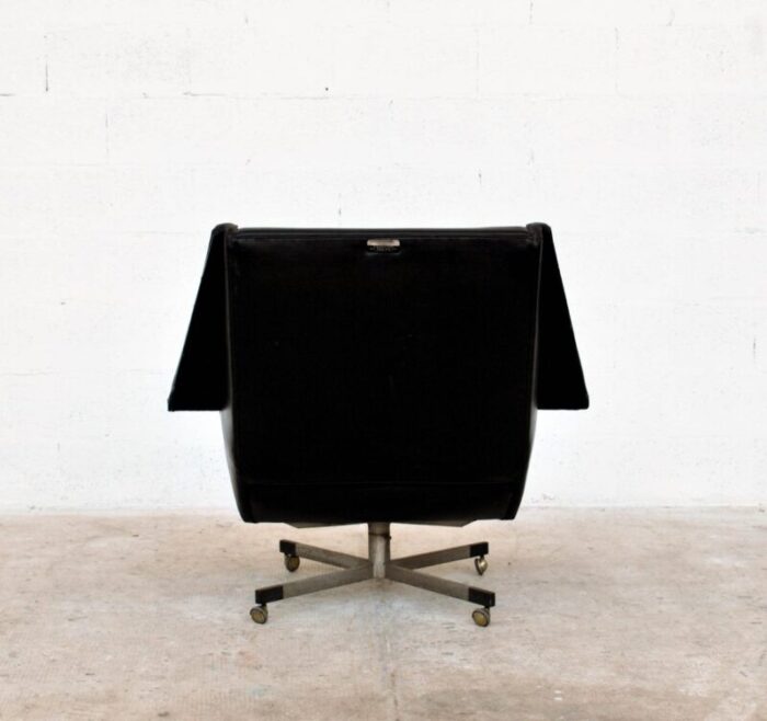 leatherette swivel chair by munari giuseppe for munari 1960s 6