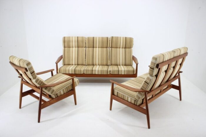 living room set by arne vodder for france son france daverkosen 1960s set of 3 3