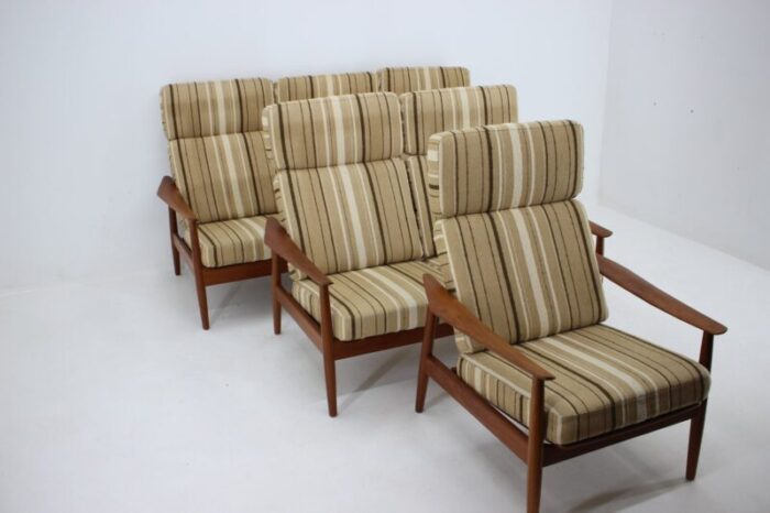 living room set by arne vodder for france son france daverkosen 1960s set of 3 4