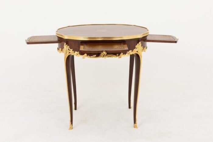 louis xv style bouillotte table in kingwood late 19th century 3