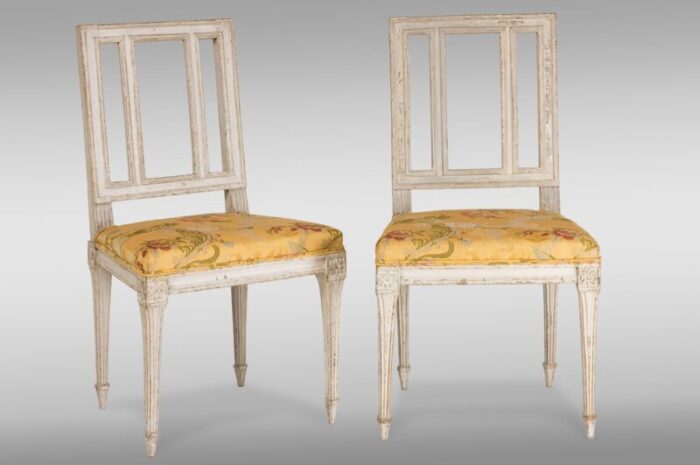 louis xvi club chairs set of 2 1