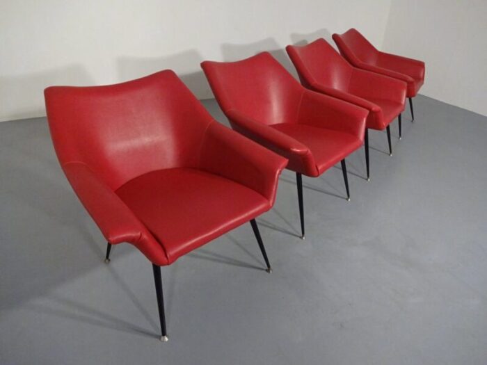 lounge chairs 1960s set of 4 10