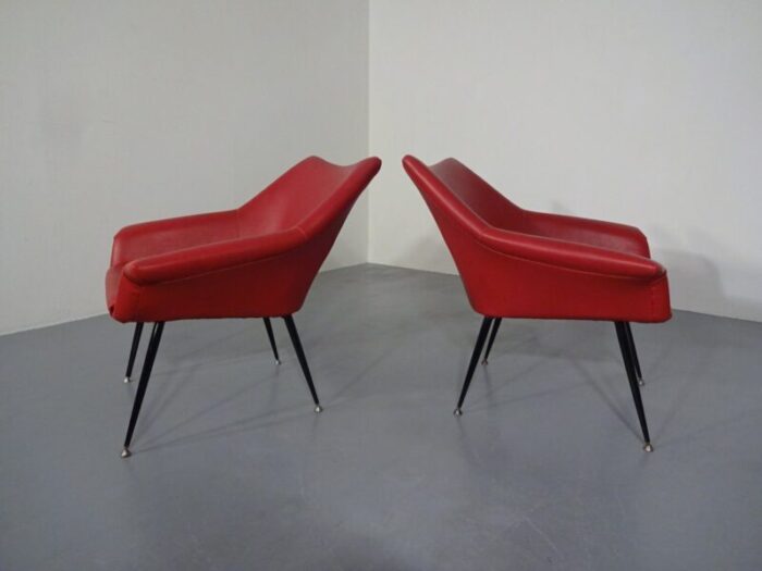 lounge chairs 1960s set of 4 14