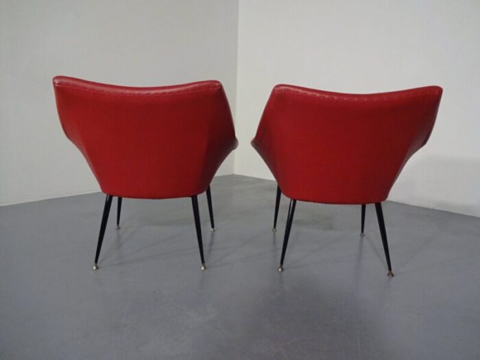 lounge chairs 1960s set of 4 16