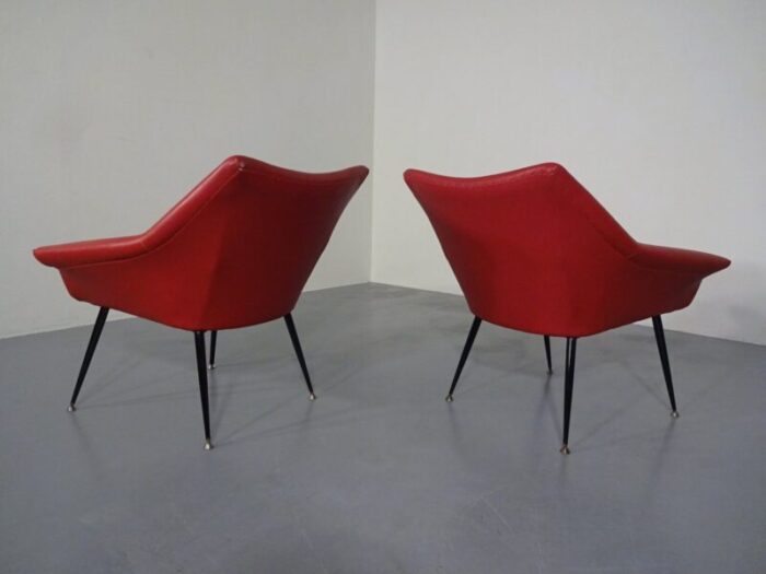 lounge chairs 1960s set of 4 17