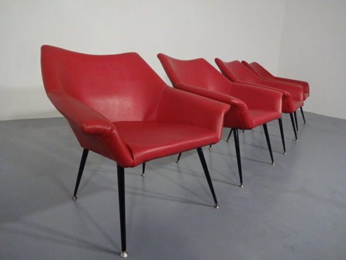 lounge chairs 1960s set of 4 4