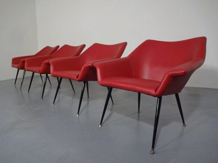 lounge chairs 1960s set of 4 5