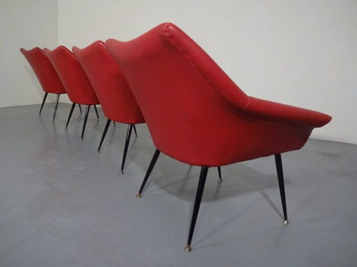 lounge chairs 1960s set of 4 6