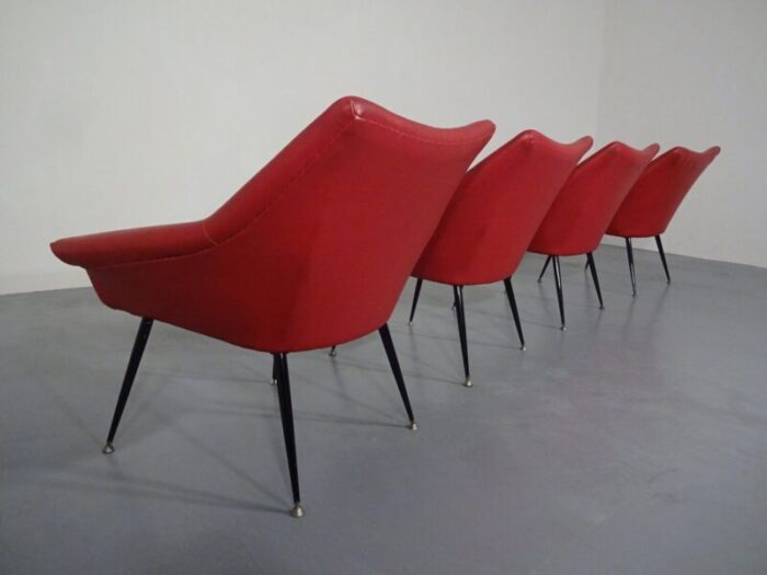 lounge chairs 1960s set of 4 7