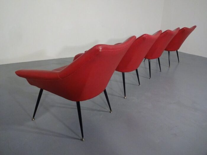 lounge chairs 1960s set of 4 8