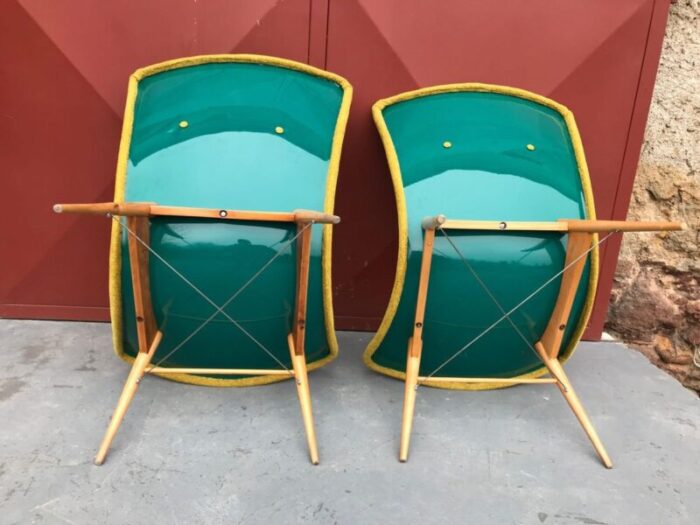 lounge chairs by miroslav navratil for cesky nabytek 1959 set of 2 17